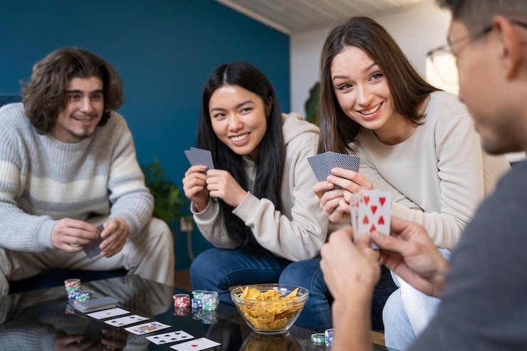 Pengguna memeriksa klaim bonus di ponsel
